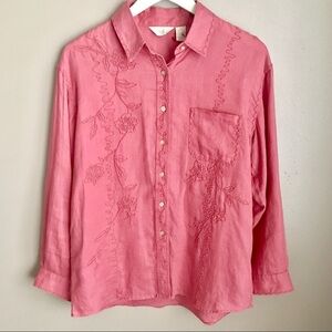 [J. Jill] Pink Button Down Shirt
